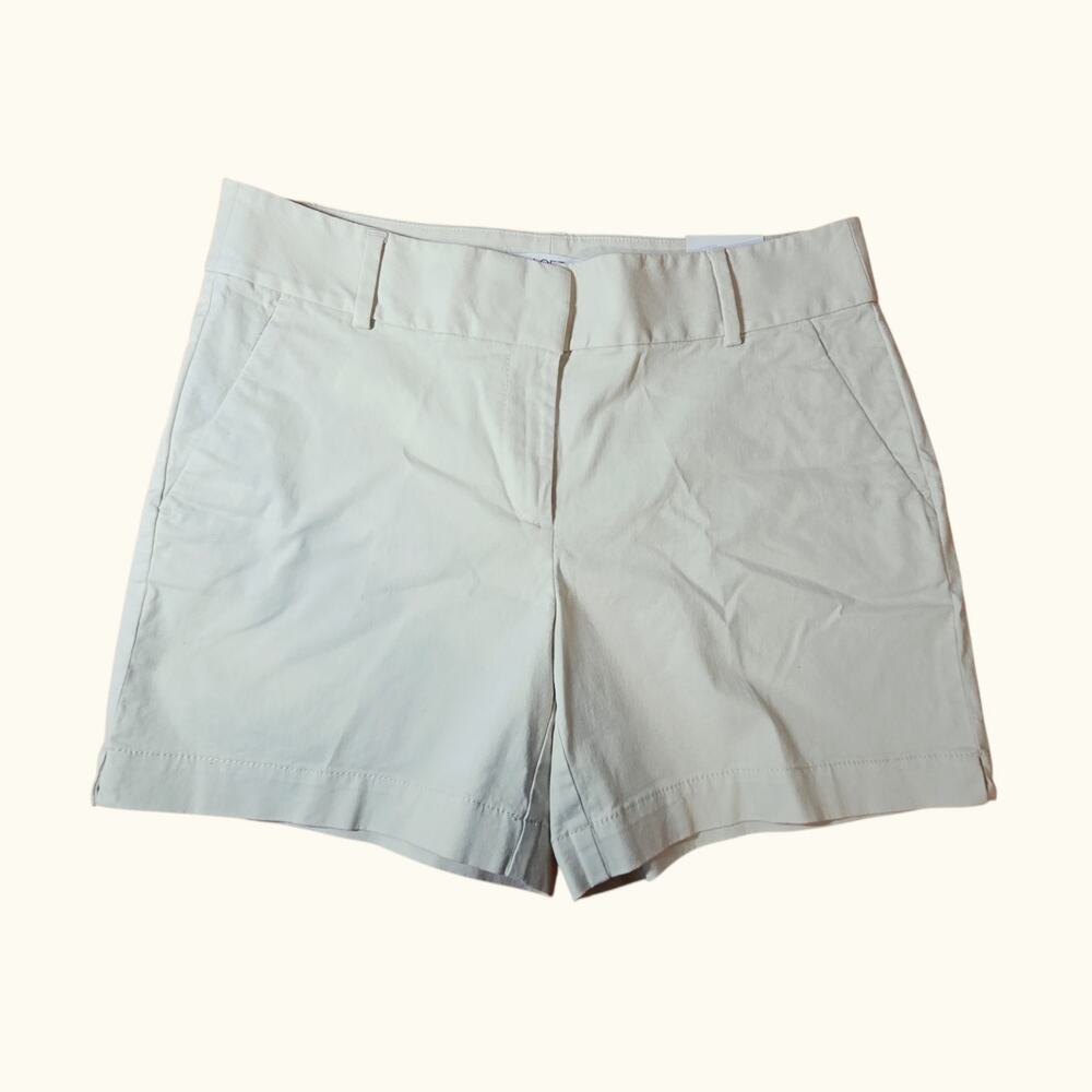 Loft The Riviera Shorts NWT Size 8 light khaki 6" length - Picture 2 of 7